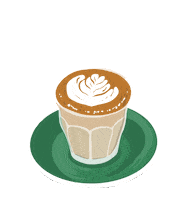 Coffee Drink Sticker by Angelina Kein