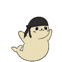 Scared Big Eyes Sticker by Sappy Seals Community