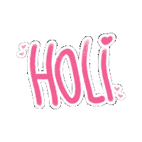 Rosa Holi Sticker