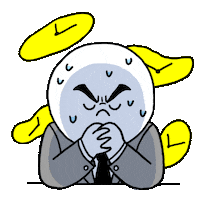 Nervous Time Sticker by LINE FRIENDS