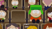kyle broflovski empty seat GIF by South Park 