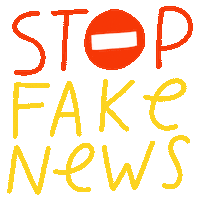 News Stop Sticker by Bodil Jane