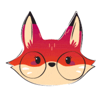 Red Fox Sticker by Red Fox Graphix