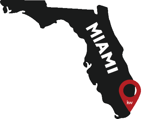 Keller Williams Miami Sticker by Peter Ortega Realtor