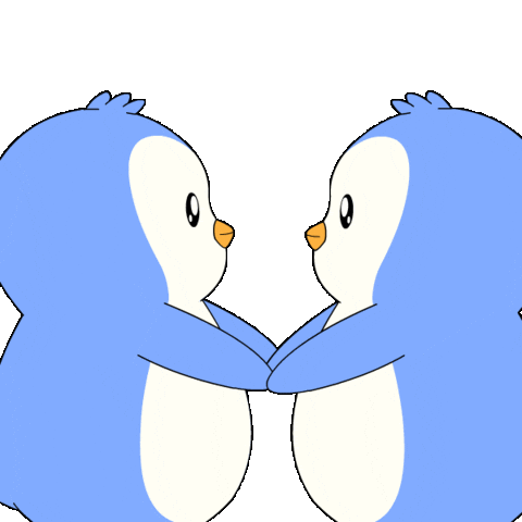 I Love You Hug Sticker by Pudgy Penguins