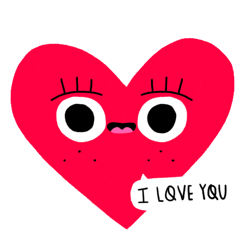 I Love You Heart Sticker by Chabaski