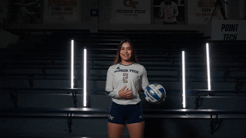 Georgia Tech Volleyball GIF by Georgia Tech Yellow Jackets