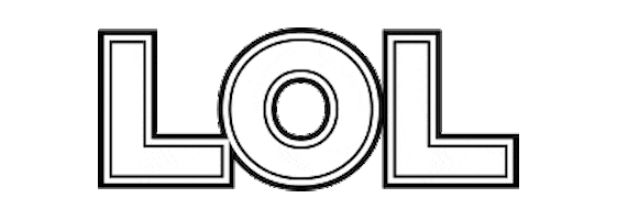 Lol Sticker by Elizabeth Sutton Collection