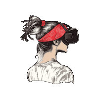 Metaverse-Inspired vr metaverse virtual reality vr headset Sticker