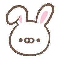 mosan_0x0 heart rabbit かわいい 可愛い Sticker