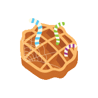 Belgian Waffle Eating Sticker by Belgian Boys