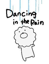 Cat Raining Sticker