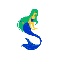 Ocean Mermaid Sticker by Meridian°