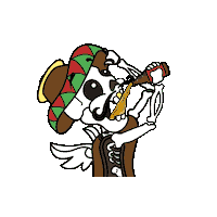 Drunk Beer Sticker by Dilo Estudio