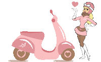 Moto Entrega Sticker by Caryoca Boutique