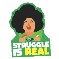 Struggle Struggling Sticker by Datu Puti