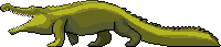 PositPixel pixel art sprite crocodile sprites Sticker