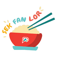 New Year Eating Sticker by Passionationco