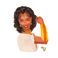 Black Woman Hair Sticker by There are stories longing to be told...