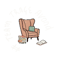Team Trage Ochtend Sticker by Lauranne leest