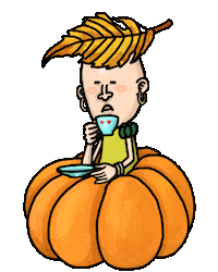 Autumn Drinking Sticker by yu-san