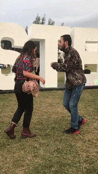 ShockCo dance fun girl couple GIF