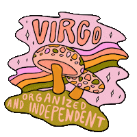 Zodiac Sign Rainbow Sticker by Doodle by Meg