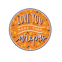 abletters_ venezuela caracas arepas avila Sticker