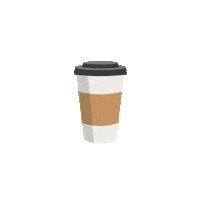 Coffee Latte Sticker by Perky Preen Co.