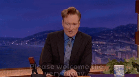 stand up conan GIF by Leroy Patterson