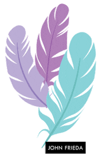 hair feather Sticker by JohnFrieda