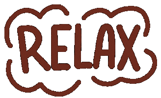 keyafranco peace relax vacation lettering Sticker