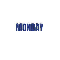 Monday Running Sticker