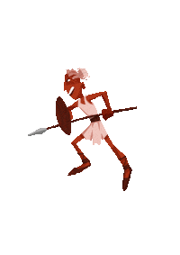 Flaming Sword Sticker