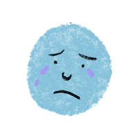 Sad Face Sticker by SKNEDIT