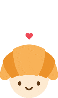 heart love Sticker by Croissant
