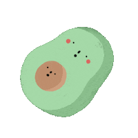 Happy Avocado Sticker by pinesnprints