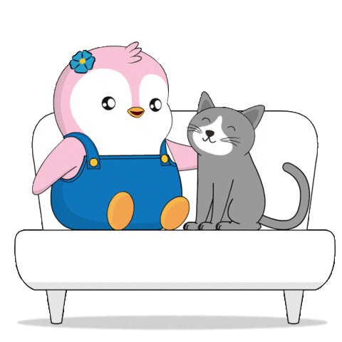 Cat Day Sticker by Pudgy Penguins