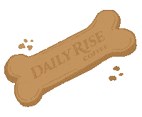 Coffee Shop Dog Sticker by Daily Rise Coffee
