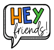 Friends Hello Sticker by mswonderlymakesmusic