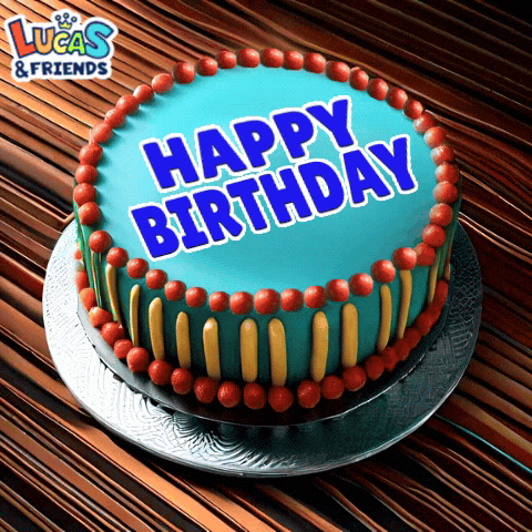 Happy Birthday GIF by Lucas and Friends by RV AppStudios