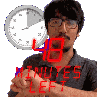 48 Minutes Sticker