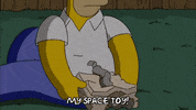 homer simpson crying GIF