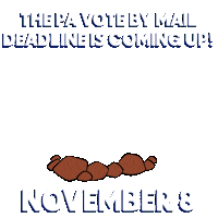 Voting November 8 Sticker by INTO ACTION