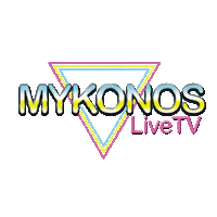 mykonoslivetv greece mykonos mikonos greekislands Sticker