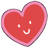 Heart Smile Sticker by Threeologie