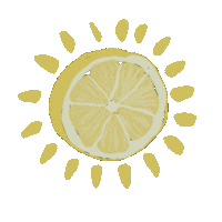 odillevelez sun yellow fruit sunny Sticker