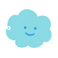 Happy Cloud Sticker by ESTHETIA