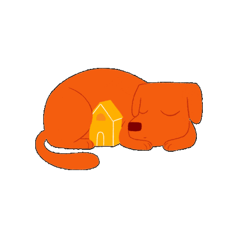 Dog Sleeping Sticker