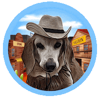 Cowboy Beagle Sticker by Pimp Yo Pets